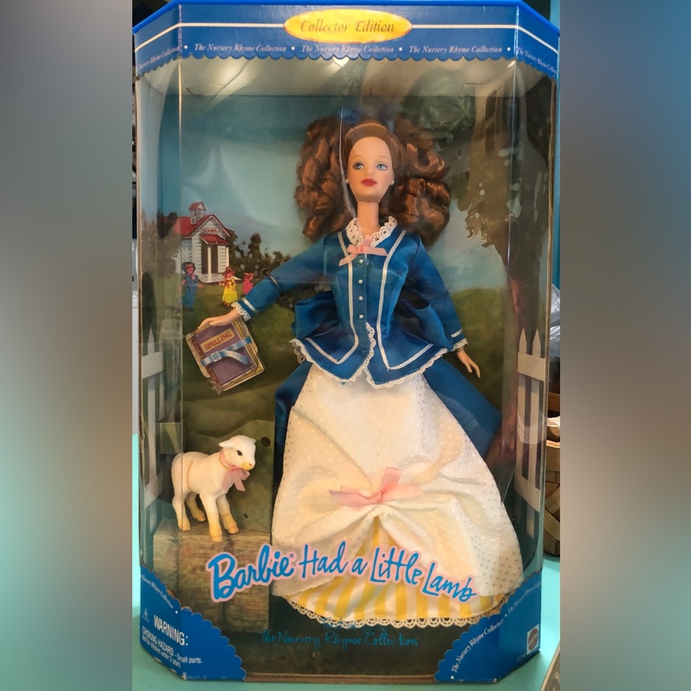 1998 Barbie had a little lamb 1st in Nursery rhyme collection